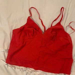 red crop top